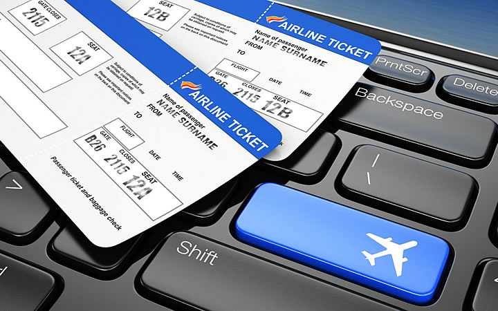 Teclado com ticket de Check in online Teclado com ticket de Check in online