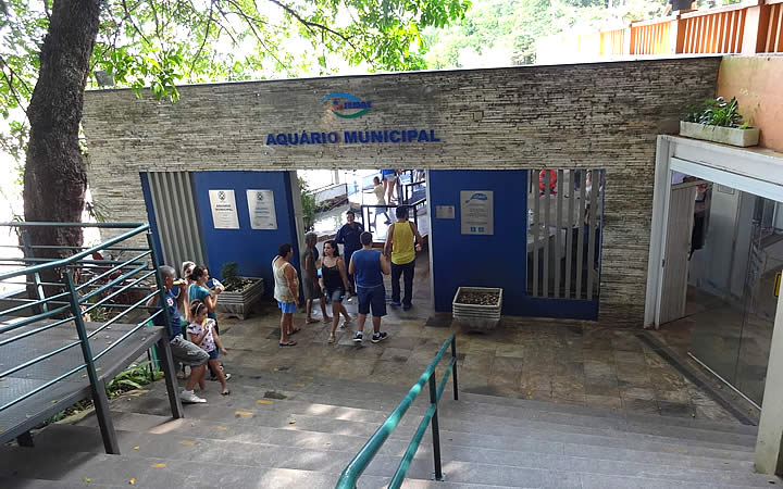 Entrada do Aquário Municipal de Piracicaba Entrada do Aquário Municipal de Piracicaba