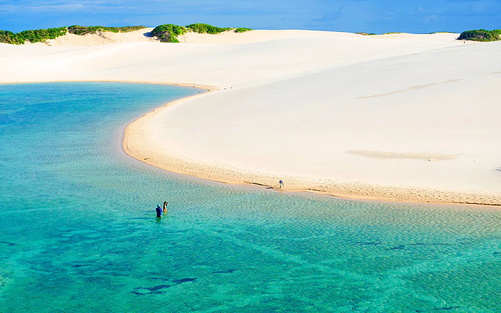 Lagoa bonita em Lençóis Maranhenses - Maranhão Lagoa bonita em Lençóis Maranhenses - Maranhão