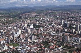 Vista aérea do centro de Taubaté