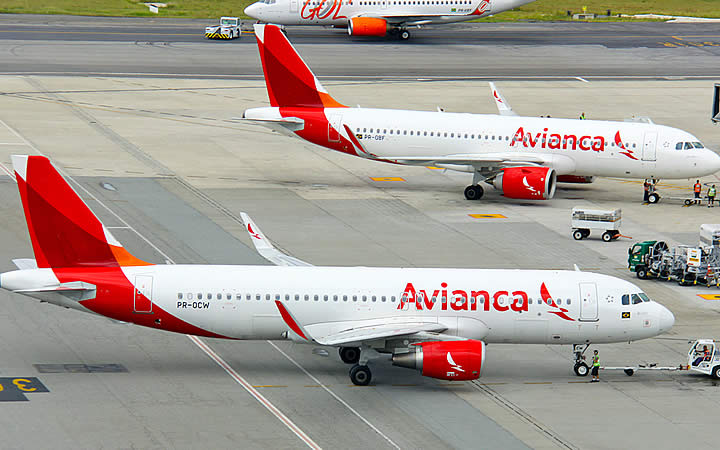 Aeronaves da Avianca Aeronaves da Avianca