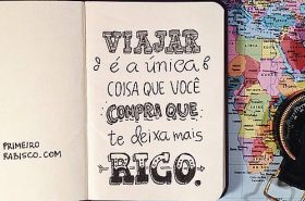 Agenda em cima do mapa
