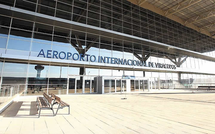 Fachada do aeroporto Internacional de Viracorpos Fachada do aeroporto Internacional de Viracorpos