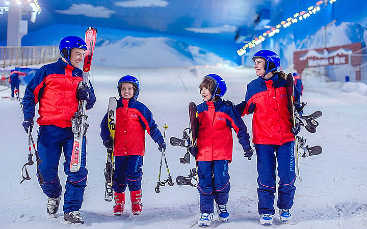 Família em Snowland Família em Snowland