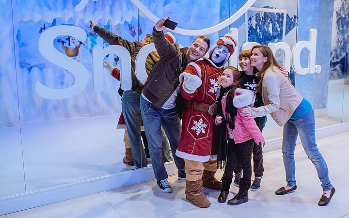 Família no Snowland Família no Snowland