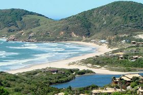 Praia do Ibiraquera em Imbituba
