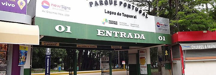 Entrada do Parque Portugal - Lagoa do Taquaral Entrada do Parque Portugal - Lagoa do Taquaral