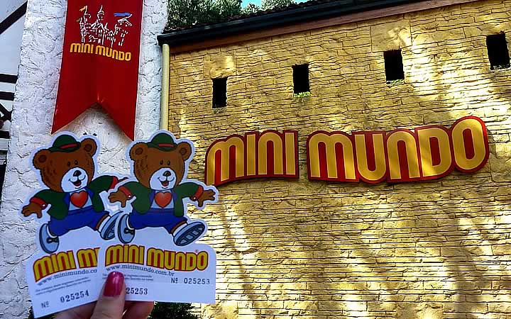 Ingresso do Mini Mundo Ingresso do Mini Mundo