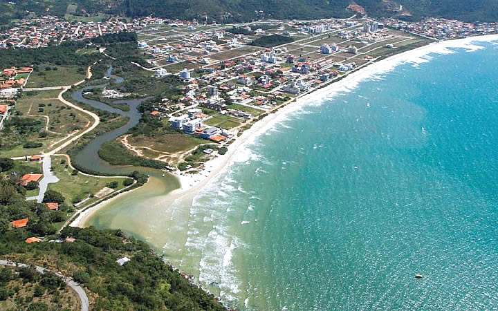 Visão aérea do centro de Governador Celso Ramos Visão aérea do centro de Governador Celso Ramos