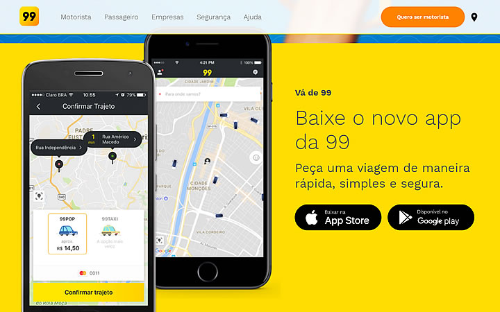 Aplicativo 99 taxi Aplicativo 99 taxi