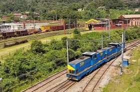 Trem de carga em Paranapiacaba