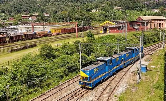 Trem de carga em Paranapiacaba