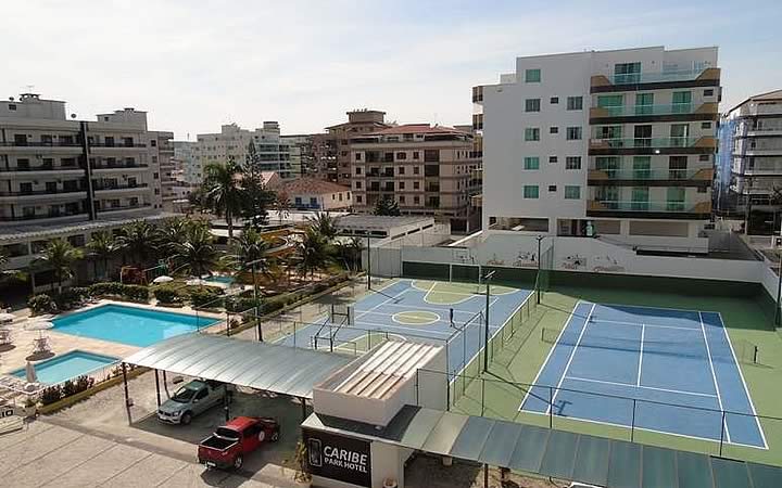Área de lazer do Hotel Caribe Área de lazer do Hotel Caribe