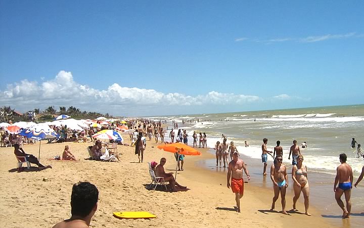Pessoas na Praia da Barra - Conceição da Barra Pessoas na Praia da Barra - Conceição da Barra