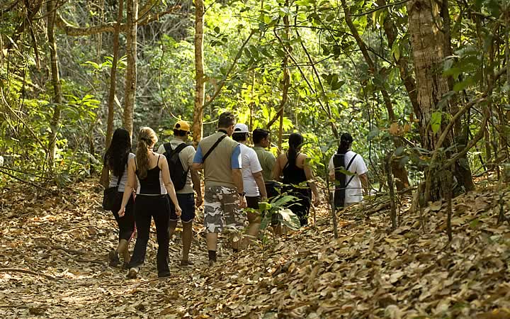 Trilhas na Serra do Roncador Pessoas fazendo trilha