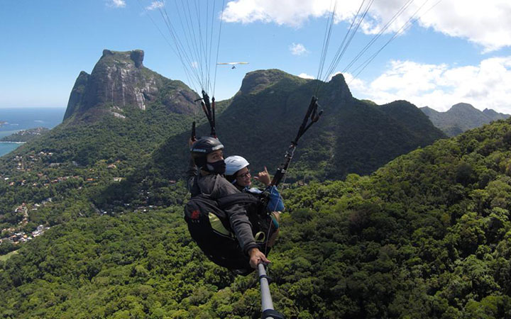 Voo de parapente no Rio de Janeiro - Self Voo de parapente no Rio de Janeiro - Self