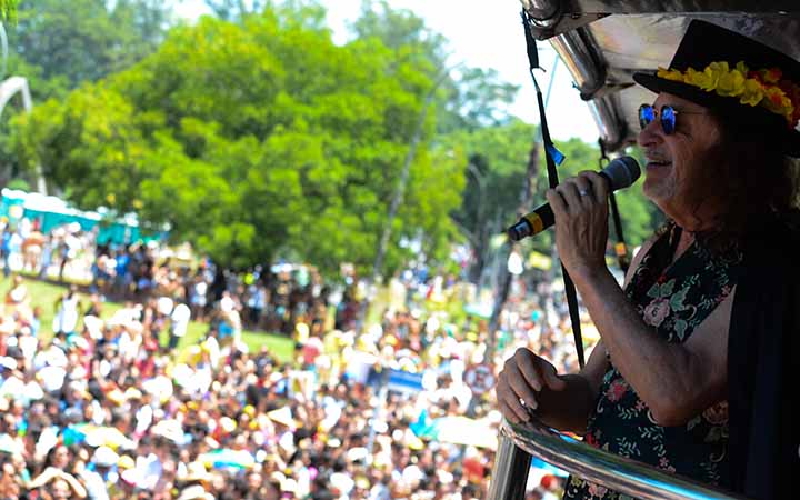 Bloco de rua abrindo carnaval Bloco de rua abrindo carnaval