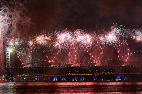 Queima de Fogos no Réveillon em Florianópolis