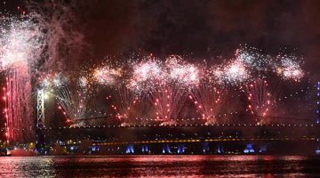 Queima de Fogos no Réveillon em Florianópolis