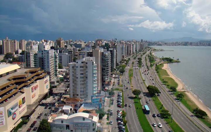 Vista aérea de Florianópolis Vista aérea de Florianópolis