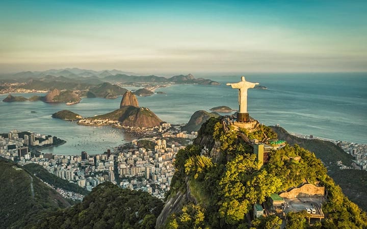 Rio de Janeiro - Cristo Redentor Cristo Redentor e Pão de Açúcar no Rio de Janeiro