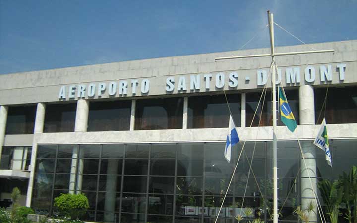 Fachada do aeroporto Santos Dumont