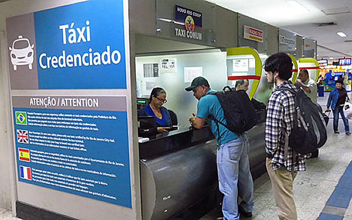 Local para pagar o táxi na Novo Rio Local para pagar o táxi na Novo Rio