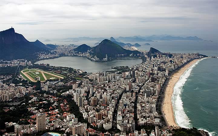 Vista aérea no Leblon Vista aérea no Leblon