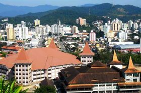 Centro da cidade de Brusque-SC