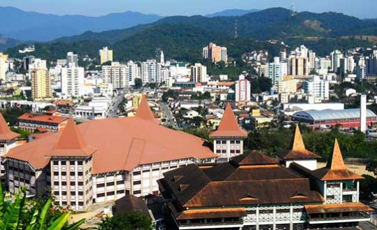 Centro da cidade de Brusque-SC