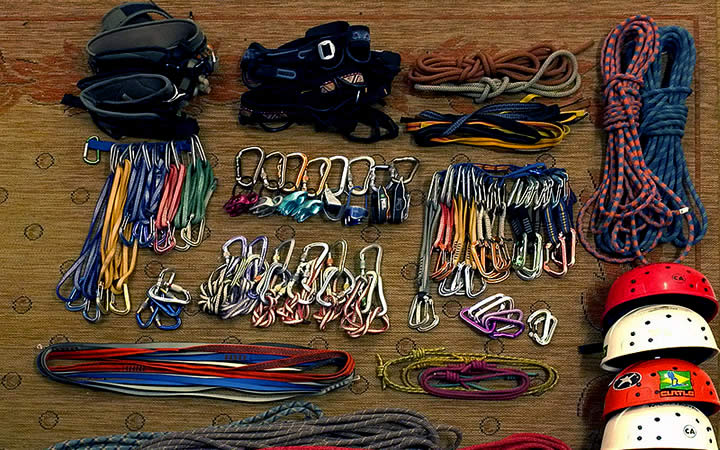Equipamentos para rapel Equipamentos