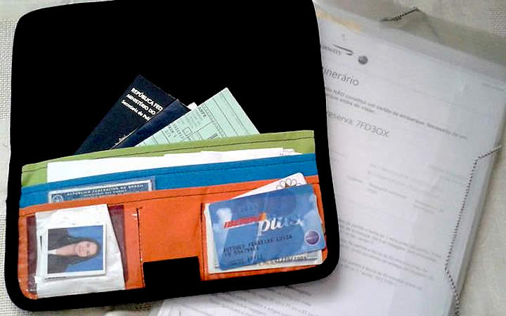 Pasta de documentos para viagem de carro Pasta de documentos para viagem de carro - Como Ir de São Paulo a Montevidéu de Carro